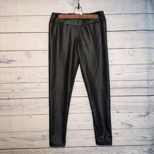 Faux leather leggings